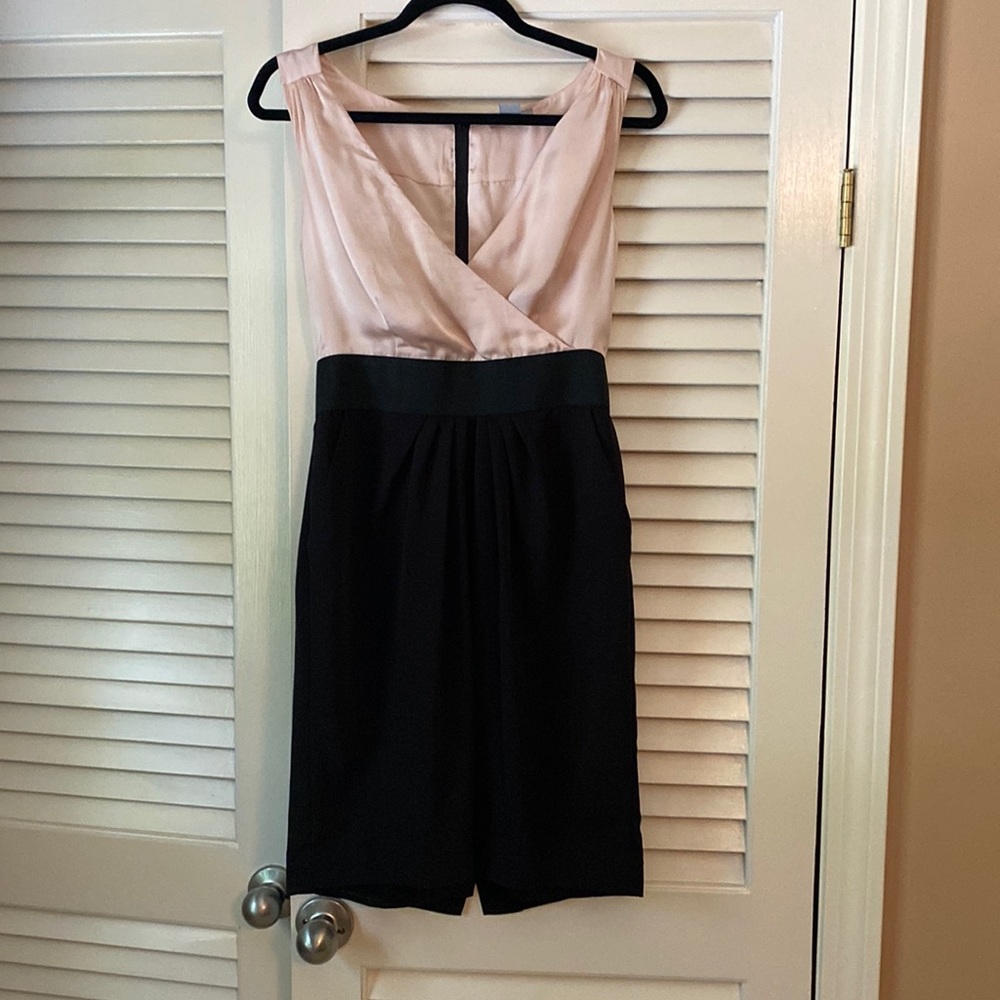 Two toned silky dress